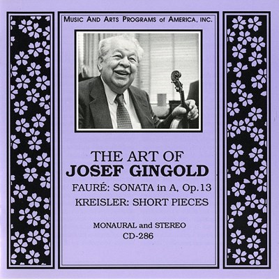 Josef Gingold/Violin Recital